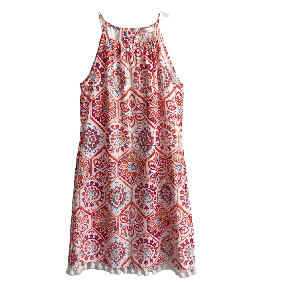 NEW Jude Connally Coral Corinne Mosaic Tile Dress S